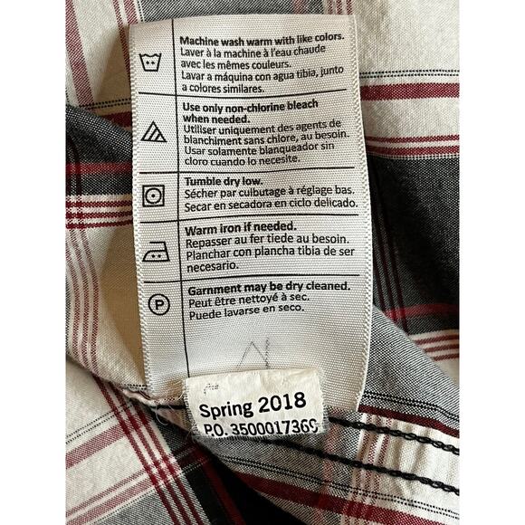 Carhartt Men`s XL Relaxed Fit Plaid Short Sleeve Button Up Shirt - Picture 7 of 9